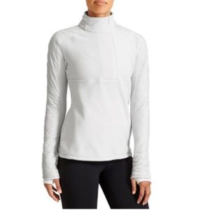 Athleta Vortex Polartec White Fleece Half Zip